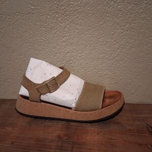 Papillio Tan Cork Platform Sandal